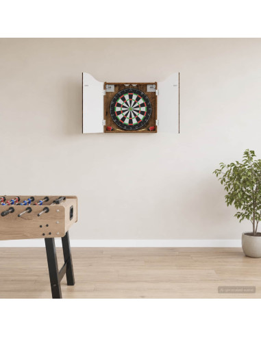 Armadio per Dartboard Legno antico 56 x 12 x 63 cm