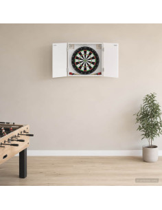 Armadio per Dartboard Bianco 56 x 12 x 53,5 cm