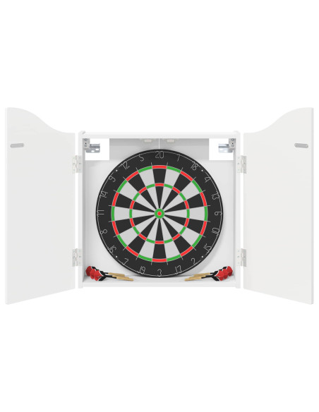 Armadio per Dartboard Bianco 56 x 12 x 63 cm