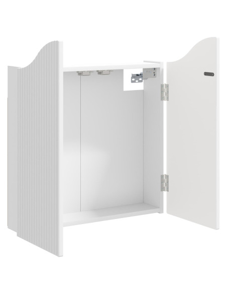 Armadio per Dartboard Bianco 56 x 12 x 63 cm