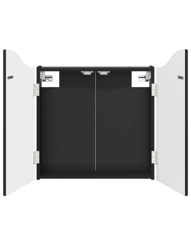 Armadio per Dartboard Nero 56 x 12 x 63 cm Legno ingegnerizzato