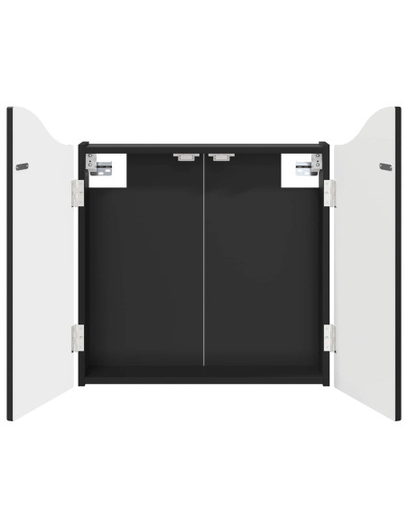Armadio per Dartboard Nero 56 x 12 x 63 cm Legno ingegnerizzato
