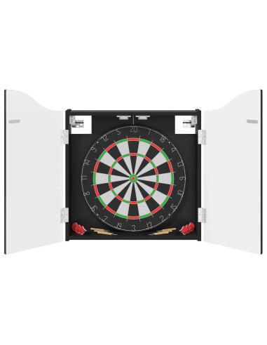 Armadio per Dartboard Nero 56 x 12 x 63 cm Legno ingegnerizzato