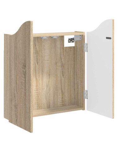 Armadio per Dartboard Rovere Sonoma 56 x 12 x 63 cm