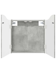 Armadio per Dartboard Grigio Cemento 56 x 12 x 63 cm 2