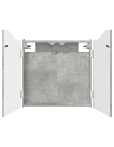 Armadio per Dartboard Grigio Cemento 56 x 12 x 63 cm