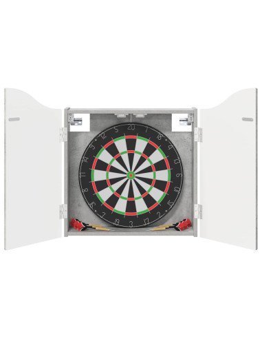 Armadio per Dartboard Grigio Cemento 56 x 12 x 63 cm