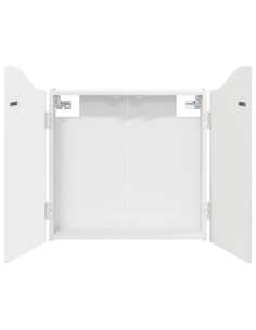 Armadio per Dartboard Bianco Lucido 56 x 12 x 63 cm 2