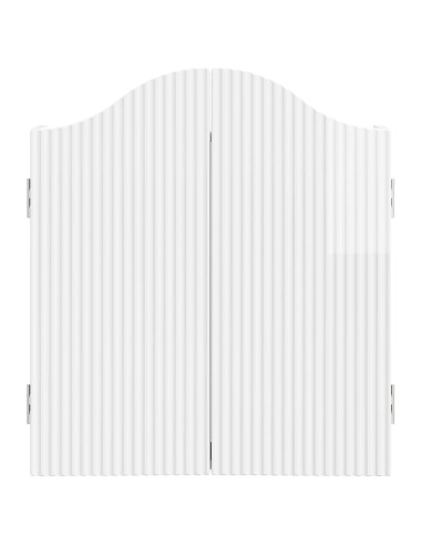 Armadio per Dartboard Bianco Lucido 56 x 12 x 63 cm