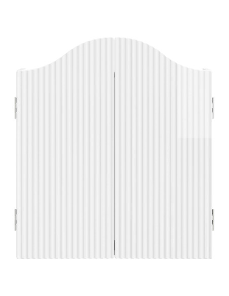 Armadio per Dartboard Bianco Lucido 56 x 12 x 63 cm