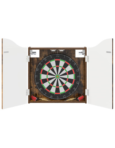 Armadio per Dartboard Rovere Fumo 56 x 12 x 63 cm