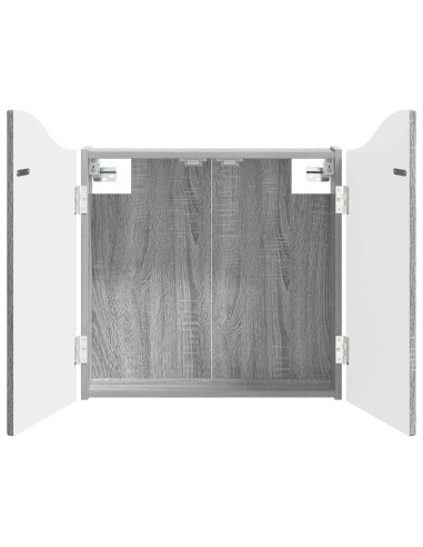 Armadio per Dartboard Sonoma grigio 56 x 12 x 63 cm