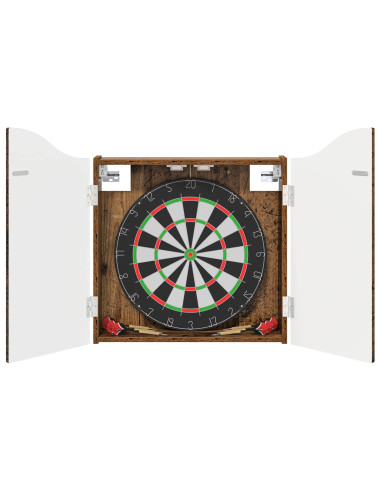 Armadio per Dartboard Legno antico 56 x 12 x 63 cm