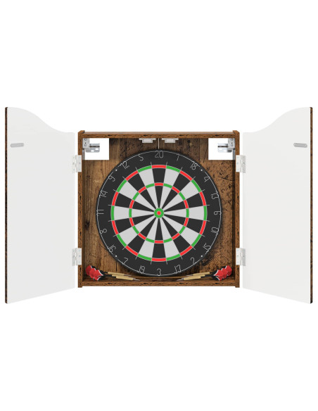 Armadio per Dartboard Legno antico 56 x 12 x 63 cm