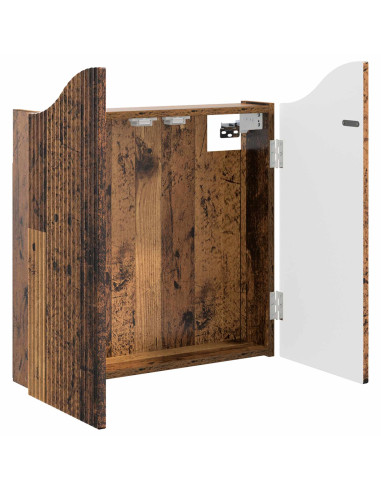 Armadio per Dartboard Legno antico 56 x 12 x 63 cm