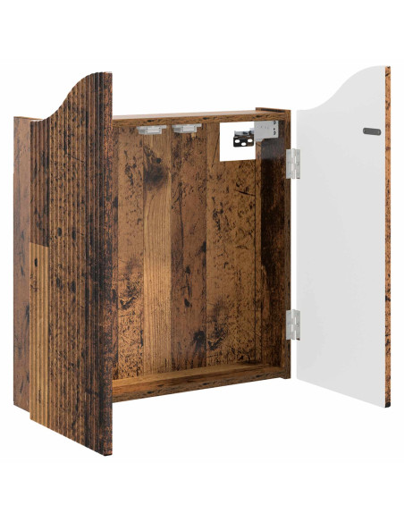 Armadio per Dartboard Legno antico 56 x 12 x 63 cm