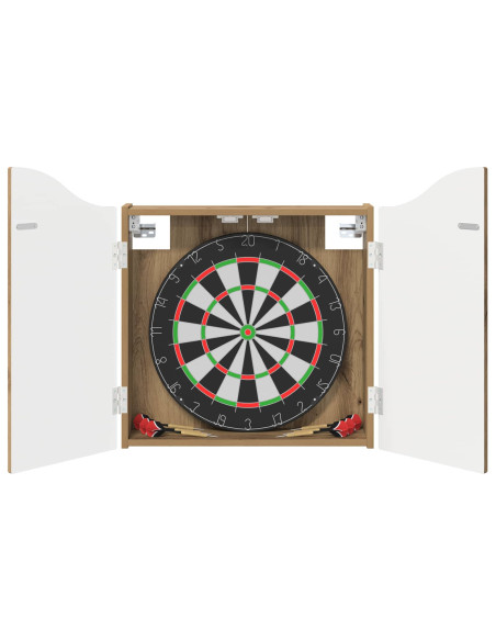 Armadio per Dartboard Rovere Artigianale 56 x 12 x 63 cm