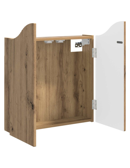 Armadio per Dartboard Rovere Artigianale 56 x 12 x 63 cm
