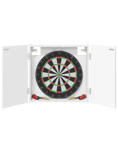 Armadio per Dartboard Bianco 56 x 12 x 53,5 cm