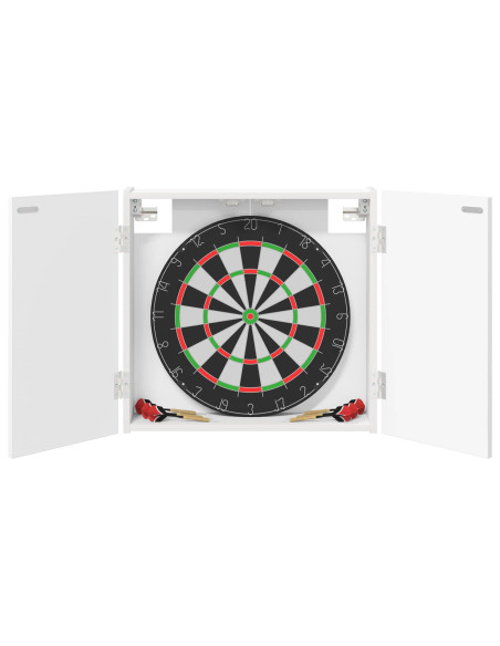 Armadio per Dartboard Bianco 56 x 12 x 53,5 cm