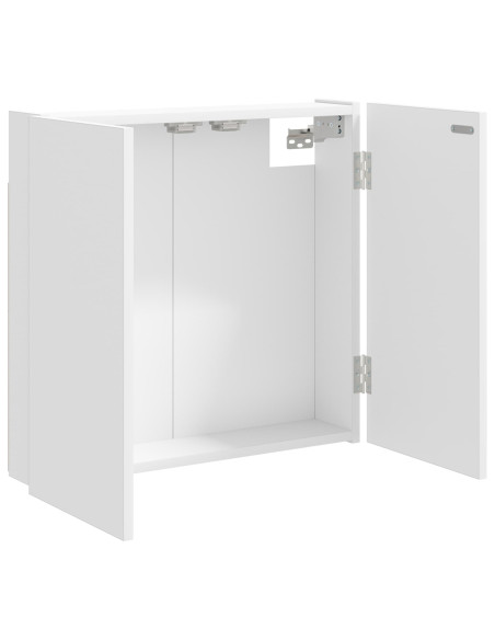 Armadio per Dartboard Bianco 56 x 12 x 53,5 cm