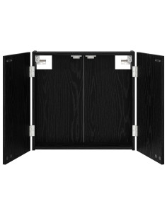 Armadio per Dartboard Rovere Nero 56 x 12 x 53,5 cm 2