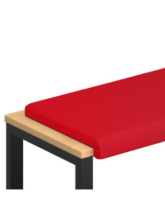 Cuscino per panchina Similpelle Rosso Profondità 35 cm 2