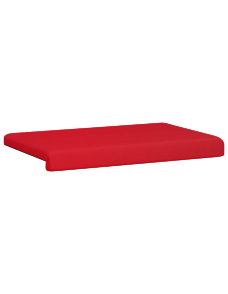 Cuscino per panchina Similpelle Rosso Profondità 35 cm