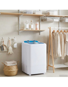 Mini lavatrice con vasca singola 4,6 kg Blu e Bianco