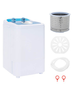 Mini lavatrice con vasca singola 4,6 kg Blu e Bianco 2