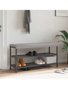 Cuscino per panchina Tessuto Sherpa Grigio Chiaro