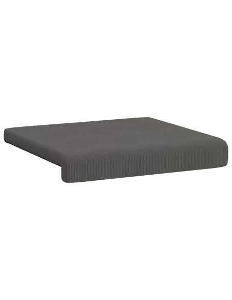 Cuscino per panchina 4 pz corduroy Grigio Scuro