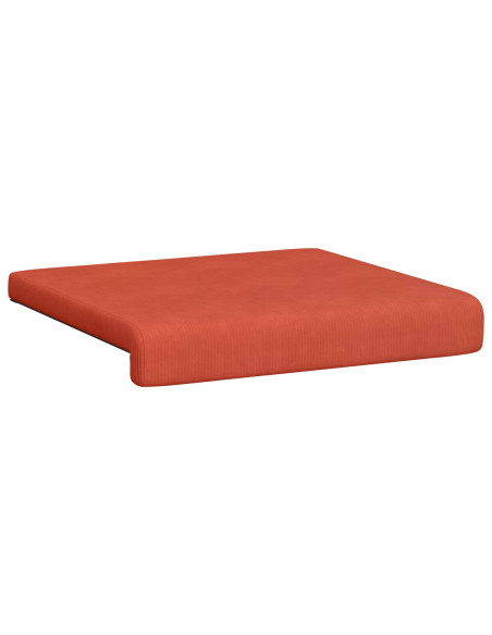 Cuscino per panchina 2 pz corduroy Rosso Arancio