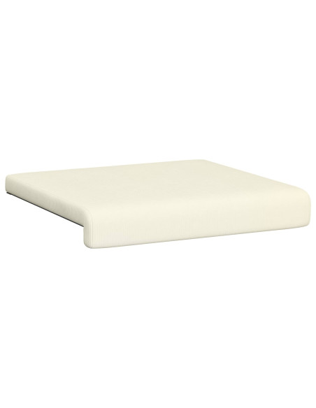Cuscino per panchina 4 pz corduroy Crema Profondità 35 cm