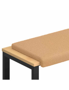 Cuscino per panchina Tessuto Sherpa Beige Profondità 35 cm 2