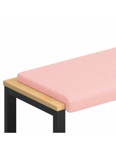 Cuscino per panchina Tessuto Sherpa Rosa Profondità 35 cm 2