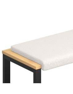 Cuscino per panchina Tessuto Sherpa Crema Profondità 35 cm 2