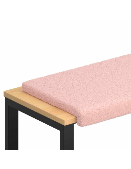 Cuscino per panchina Tessuto Sherpa Rosa Profondità 35 cm