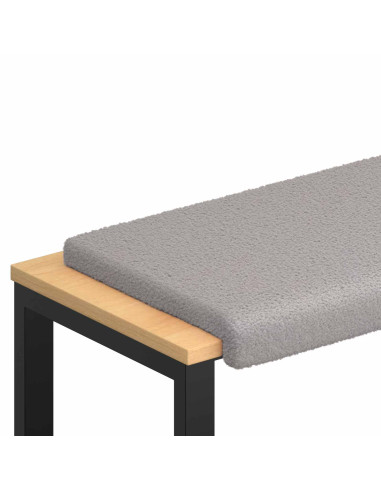 Cuscino per panchina Tessuto Sherpa Grigio Chiaro