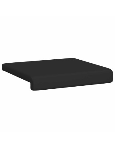 Cuscino per panchina 4 pz Similpelle Nero Profondità 35 cm