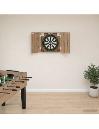 Armadio per Dartboard Rovere Artigianale 56 x 12 x 53,5 cm