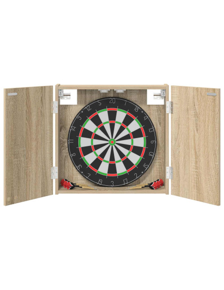 Armadio per Dartboard Rovere Sonoma 56 x 12 x 53,5 cm