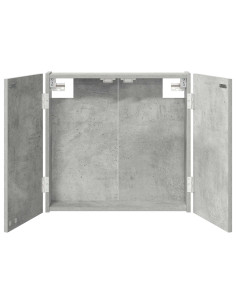 Armadio per Dartboard Grigio Cemento 56 x 12 x 53,5 cm 2