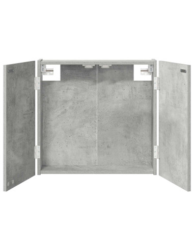 Armadio per Dartboard Grigio Cemento 56 x 12 x 53,5 cm