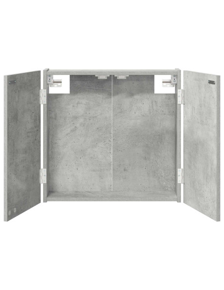 Armadio per Dartboard Grigio Cemento 56 x 12 x 53,5 cm
