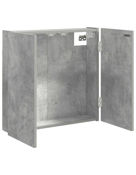 Armadio per Dartboard Grigio Cemento 56 x 12 x 53,5 cm