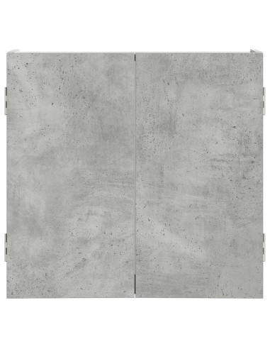 Armadio per Dartboard Grigio Cemento 56 x 12 x 53,5 cm
