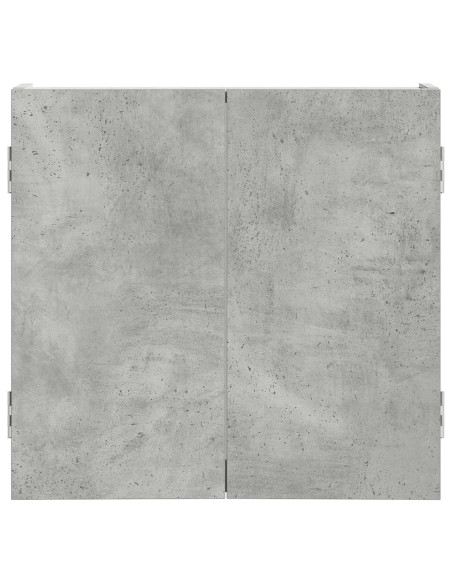 Armadio per Dartboard Grigio Cemento 56 x 12 x 53,5 cm