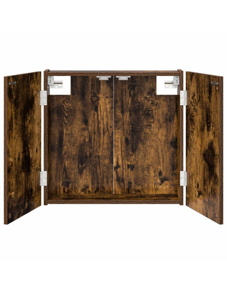 Armadio per Dartboard Rovere Fumo 56 x 12 x 53,5 cm