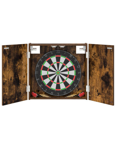 Armadio per Dartboard Rovere Fumo 56 x 12 x 53,5 cm